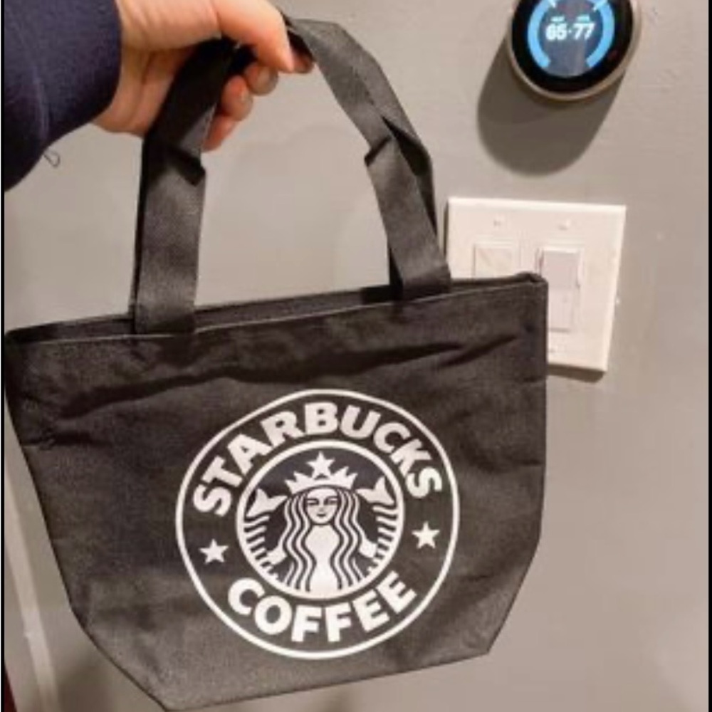 Starbucks Black and White Coffee Tote